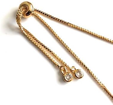 SIFRIMANIA Evil Eye Adjustable Sliding Bead Shiny Bracelet Lucky Charms Jewelry for Women of All Ages