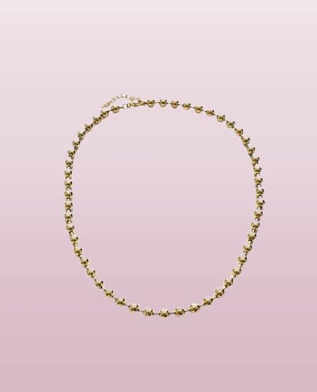 Gold Ball Bead Chain Necklace 6mm Size Layering Simple Minimal Chains