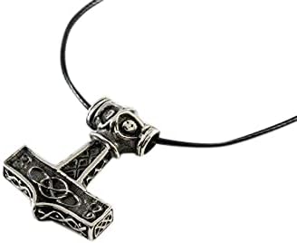 Baldur Jewelry - Thors Hammer Necklace Pendant Mjölnir - Viking Norse Thor Hammer Pendant Viking Jewelry - Thor Necklace - Thor Gifts for Men - Viking Necklace for Men