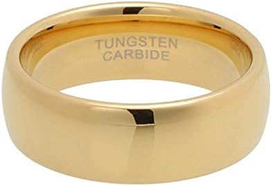 CROWNAL 2mm 4mm 6mm 8mm 10mm Tungsten Wedding Band Ring Men Women Plain Dome Polished Size Comfort Fit Size 3 To 17