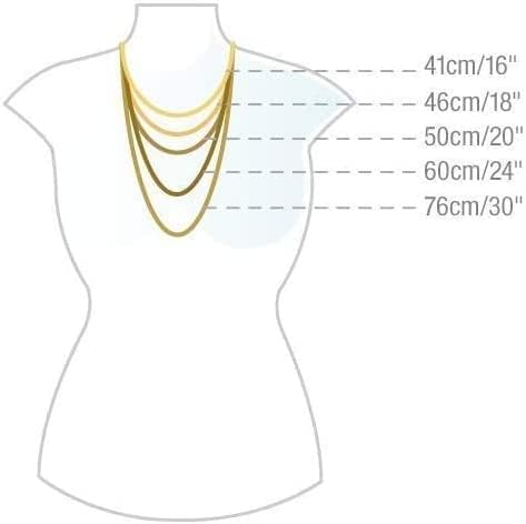 Women's Silver Necklace - 925 Sterling Silver Small Chain Beaded Necklace Layered Stacking Curb Chain Necklace for Women Ladies 16" 18" 19" 20" 21" 22" 24" In