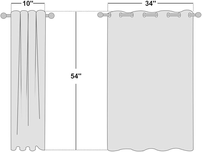 NICETOWN Room Darkening Draperies Window Curtain Panels, Thermal Insulated Grommet Room Darkening Curtains for Bedroom (Natural, 2 Panels, W34 x L54 -inch)