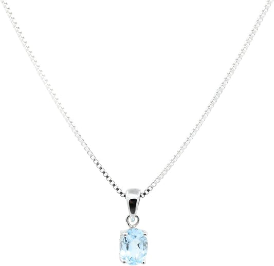 Birthstone Necklaces for Women Fine Jewelry Sterling Silver Dainty Infinity Pendant Anniversary Birthday Gifts for Her Wife Mom Lady Daughter, Chain 18"