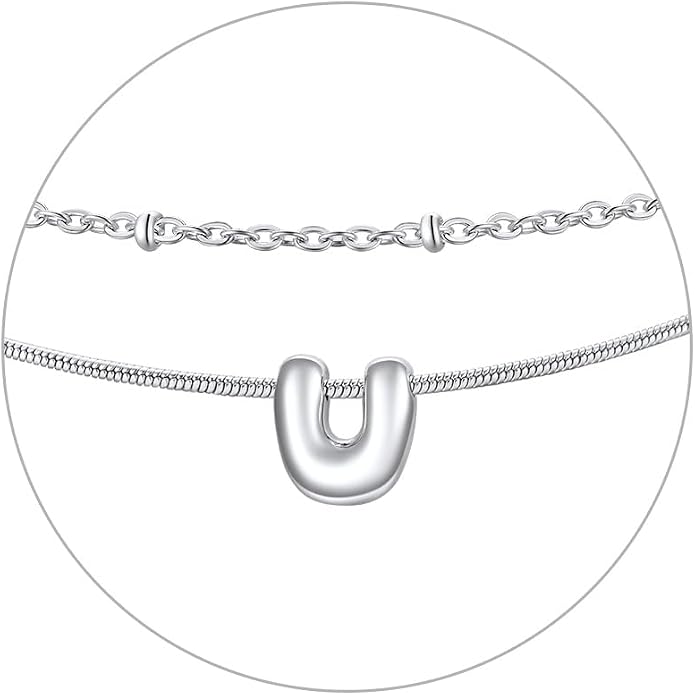 ChainsProMax Initial Ankle Bracelets for Women, Waterproof Anklets Bracelet Adjustable Summer Beach Women Foot Jewelry, Stainless Steel/Gold Plated-Send Gift Box/Letter A-Z