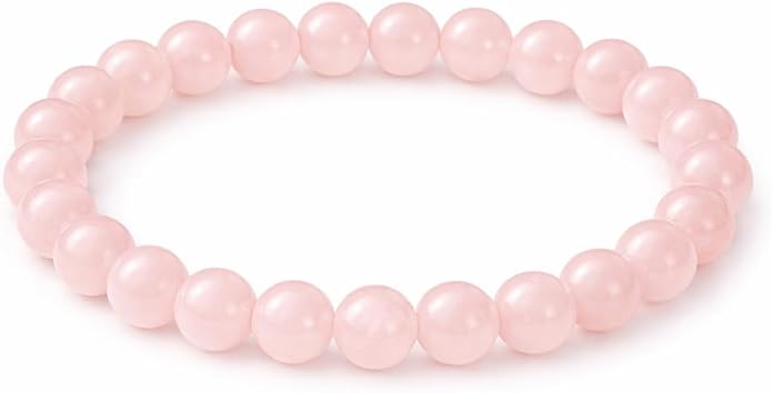 Natural Gemstone Bead Bracelet for Women – Healing Crystal Reiki Bracelet, Handmade Spiritual Protection Jewelry, Energy Stone Stretch Bracelet Gift for Women & Girls
