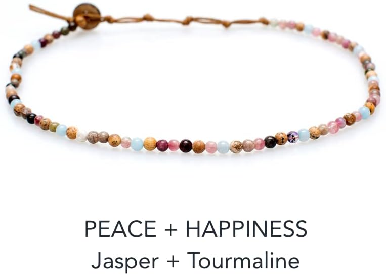 Lotus and Luna 7 Chakra Necklace for Women - Healing Crystal Necklace with Genuine Stones (Master Healer) to Bring Balance and Healing to Mind and Body - Handmade Jewelry Gift