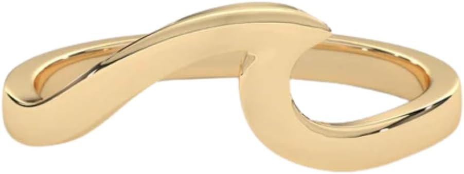 14K Gold Vermeil Ring for Women, Minimalist Stackable Band, 925 Sterling Silver Statement & Everyday Jewelry, Gifts for Women