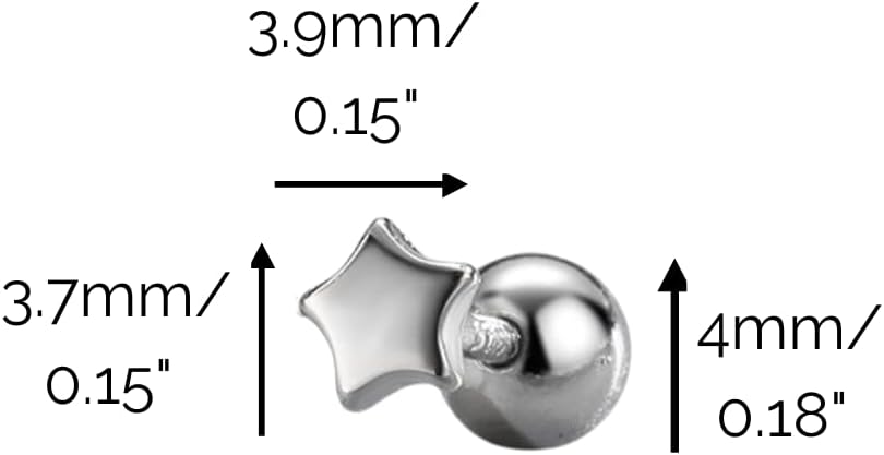 COSMO CARAT 14K Gold Plated Nap Earrings 925 Sterling Silver Star Moon CZ Stud Earrings Screw Back Hypoallergenic Celestial Tiny Cartilage Helix Second Piercing Earrings For Women