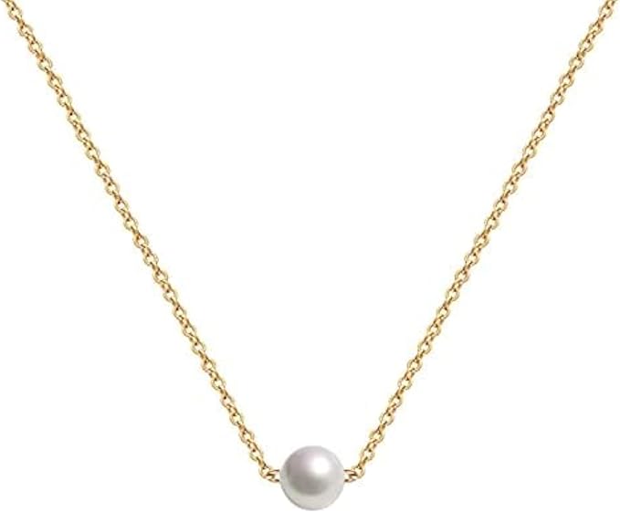 Lcherry Dainty Choker Necklace for Women 14K Gold Plated Choker Necklace Gifts for Her