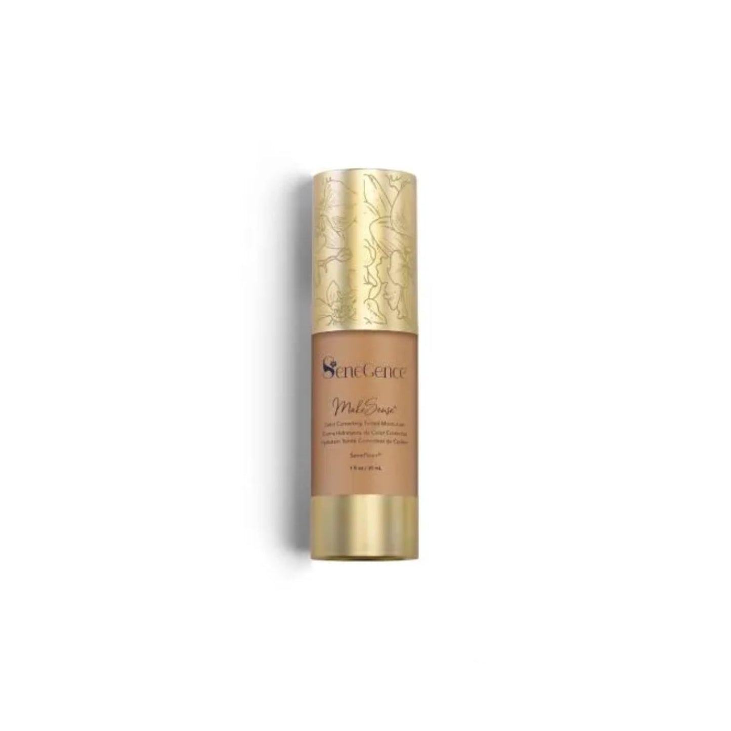 SeneGence MakeSense Color Correcting Tinted Moisturizer with Sheer Coverage, Medium-Deep, 1 Fl Oz, Enriched with SenePlex+ and Botanicals for Smooth, Even-Toned Skin