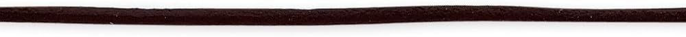 Solid 925 Sterling Silver 2mm Brown Leather Cord Necklace Chain - with Secure Lobster Lock Clasp