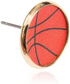 Sports Earring Set for Women Multi Pairs Assorted Multipack - Stud Earrings Jewelry Gift for Sports Mom Football, Baseball, Basketball, Soccer Team