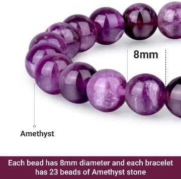 Crystal Vibe - Healing Crystal Bracelet for Women & Men | Natural Gemstone Bead Bracelet | Adjustable Handmade Energy Stone Bracelet | Bracelet for Meditation, Yoga & Daily Wear | Multiple Types