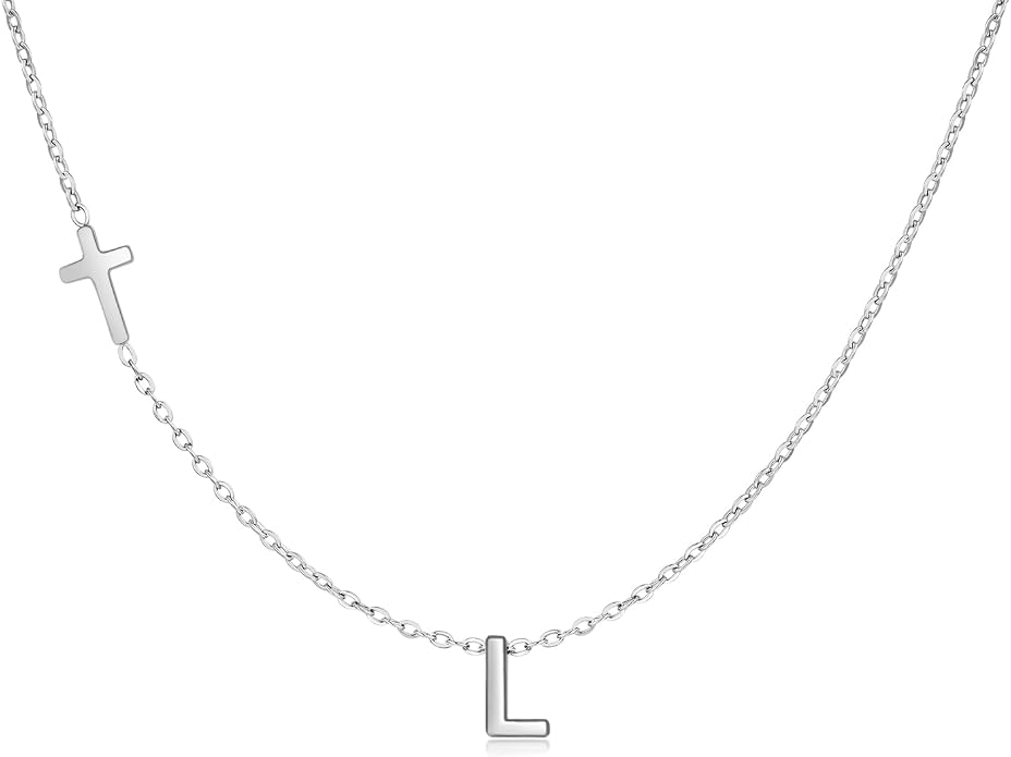 Cross Necklace for Women with Initial, 18K Gold Plated Initial A-Z Pendant| Dainty Cute Cross Necklaces | Trendy Tiny Gold Letter Necklaces Jewelry Gifts for Women