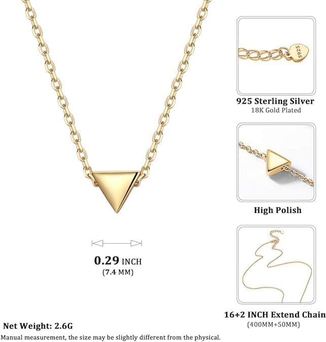 ChicSilver 925 Sterling Silver Cross/Heart/Butterfly/Star/Moon Necklace for Women, Hypoallergenic Dainty Small Silver Pendant Necklaces (with Gift Box)