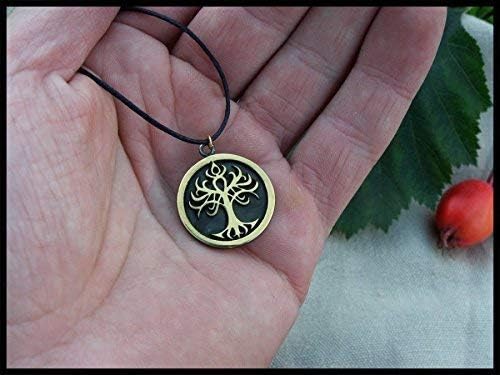 Baldur Jewelry - Handcrafted Yggdrasil Viking Norse World Tree of Life Pendant Necklace Amulet Jewelry | 925 Sterling-Silver Tree of Life Necklace | Viking Gifts |Jewelry for Men Women