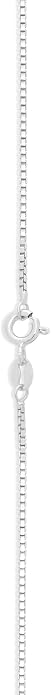 Amazon Essentials Sterling Silver 1.2mm Box Chain
