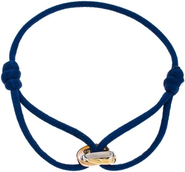 Joy-D 3 Rings Bracelet - String Bracelet with 3 Colors Rings, Adjustable Cord, High Quality Women&Men Bracelet, Gold Jewelry, Perfect Gift for Her&Him