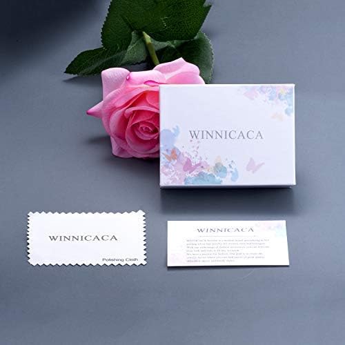 WINNICACA Sterling Silver Dangle Drop Earrings for Women Mom Flower Leverback Earrings Jewelry Christmas Anniversary Birthday Gifts