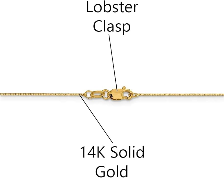 Savlano 14K Solid Gold Italian Chain Figaro, Rope, Mariner, Box, Cuban 14 Karat Anklet for Women Comes With Gift Box - Made in Italy