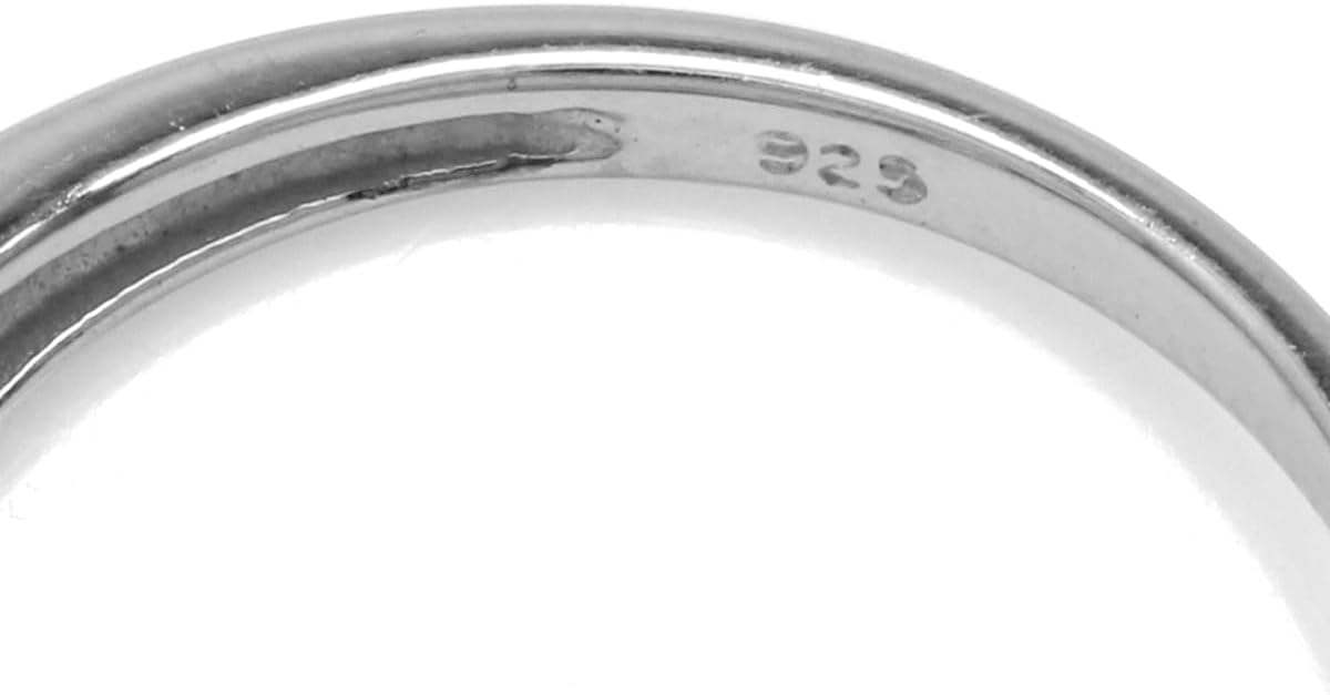 Silvershake Genuine Gemstone 925 Sterling Silver Triquetra Celtic Knot Solitaire Ring