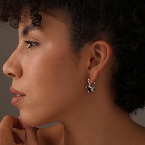 LeCalla 925 Sterling Silver Leverback Drop Earrings Lightweight Bohemia Teardrop Drop Dangle Earring for Women