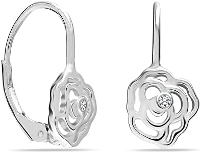 LeCalla 925 Sterling Silver Leverback Drop Earrings Lightweight Bohemia Teardrop Drop Dangle Earring for Women