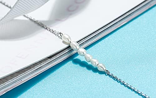 925 Sterling Silver Chain Anklets Bracelet For Women Adjustable Anklet Bracelet With Rhodium Plating For Long-Lasting Shine Silver Anklets For Women Jewelry Gift for Women