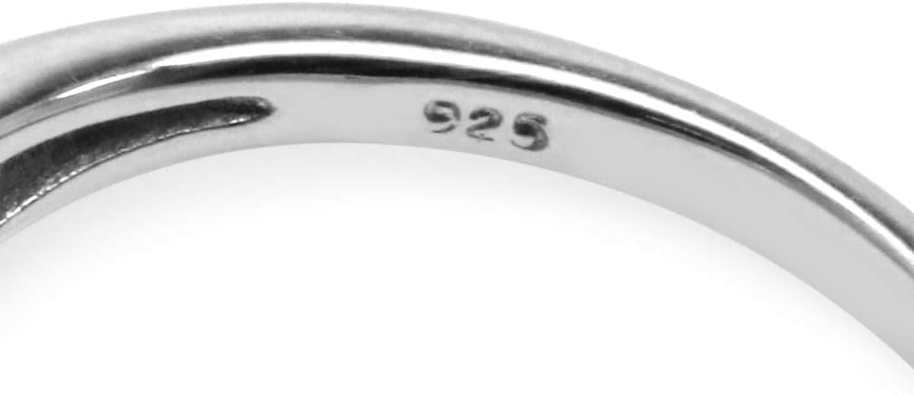 Silvershake 7MM Round Shape Gemstone White Gold Plated or Yellow Gold Plated 925 Sterling Silver Scroll/Filigree Celtic Knot Braided Solitaire Ring Jewelry for Wo