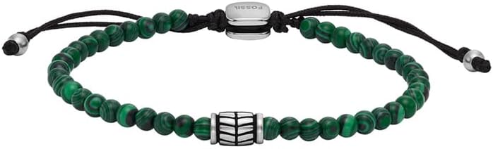 Fossil Men's Stainless Steel and Genuine Leather and/or Beaded Bracelet for Men