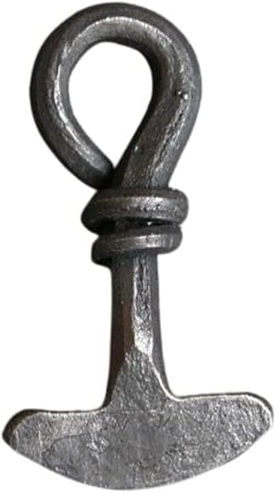 ARTIZANSTORE Medieval Hand forged Iron Pendant Jewelry Viking Neck Pendant
