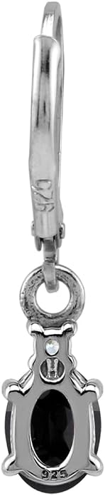 Silvershake White Gold Plated 925 Sterling Silver Leverback Earrings