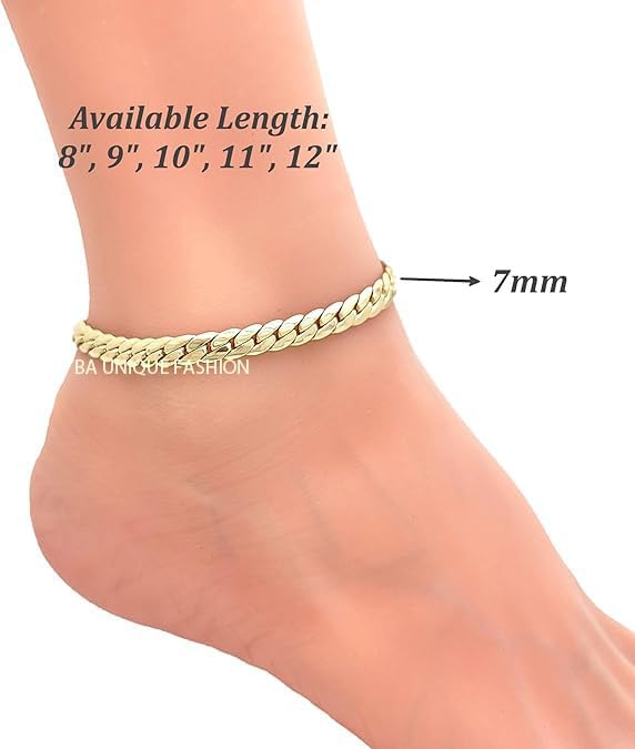 Gold Electroplated Anklet, Made in Korea