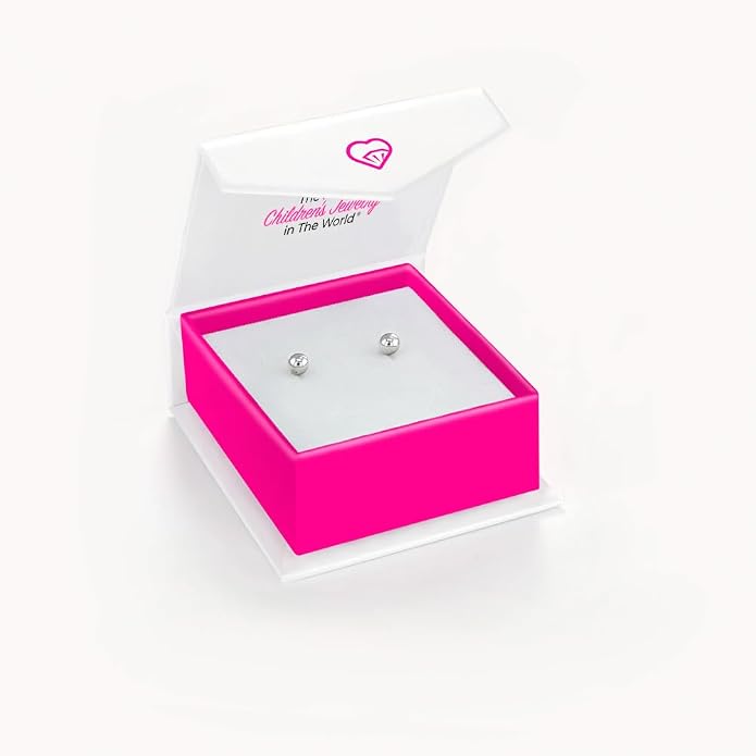 In Season Jewelry Classic Ball 925 Sterling Silver Earrings - Hypoallergenic Earrings for Girls with Safety Screw Backs - Safe & Comfortable for Toddlers, Kids & Little Girls