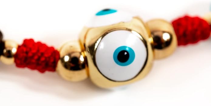 Full Protection Evil Eye Azabache And Good Luck Pendants Red String Bracelet for Women Hilo Rojo De Buena Suerte