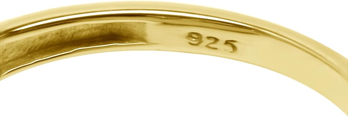 Silvershake 7x5MM Oval Shape Birthstone Gemstone White Gold Plated or 18K Yellow Gold Plated 925 Sterling Silver Triquetra Trinity Celtic Knot Solitaire Ring Jewelry for Women