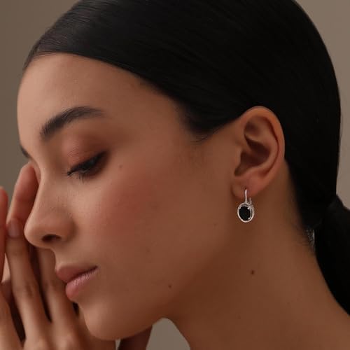LeCalla 925 Sterling Silver Leverback Drop Earrings Lightweight Bohemia Teardrop Drop Dangle Earring for Women
