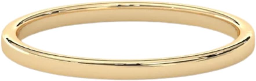 14K Gold Vermeil Ring for Women, Minimalist Stackable Band, 925 Sterling Silver Statement & Everyday Jewelry, Gifts for Women