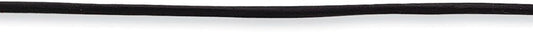 Solid 925 Sterling Silver 2mm Black Leather Cord Necklace Chain - with Secure Lobster Lock Clasp