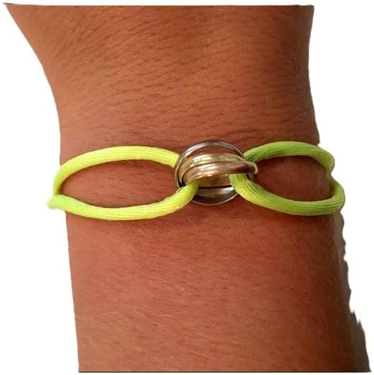 Joy-D 3 Rings Bracelet - String Bracelet with 3 Colors Rings, Adjustable Cord, High Quality Women&Men Bracelet, Gold Jewelry, Perfect Gift for Her&Him