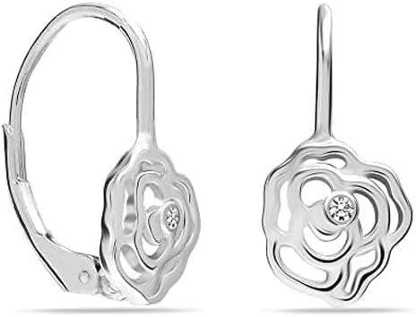 LeCalla 925 Sterling Silver Leverback Drop Earrings Lightweight Bohemia Teardrop Drop Dangle Earring for Women