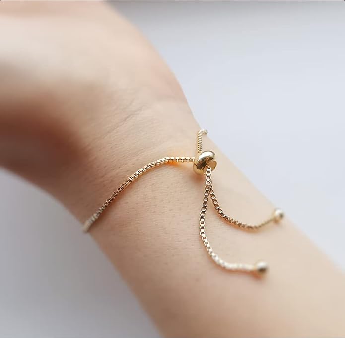 AUNTESIGN Forget-Me-Not Pressed Wildflower Bracelet | Pressed Flower Bracelet | Gold/Silver Pressed Flower Jewelry | Personalized Handmade Jewelry | Gift For Women