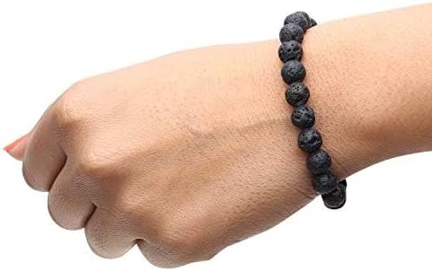Arihant Gems And Jewels Reiki/Yoga Healing Crystal Stretchable Bracelet,100% Natural And Certified, Astrological Gemstone, Unisex Both For Men & Women - (8 Mm)