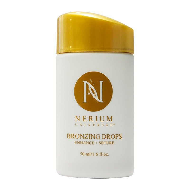 Nerium Glow Bronzing Drops - Mix-In Bronzer Serum for Face, Fragrance-Free, 1.6 fl oz