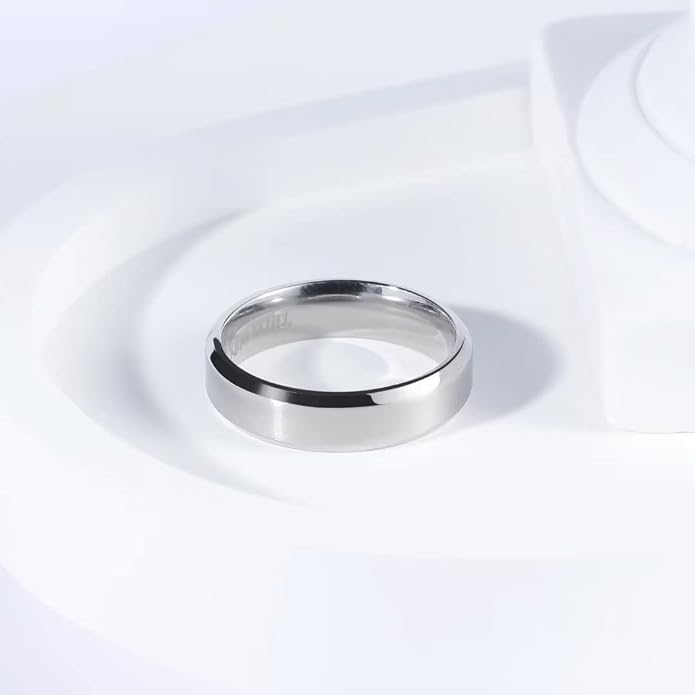 King Will Titanium Wedding Band for Men Women- 3-10mm Width Black/Sliver/Gold High Purity Titanium Promise Wedding Ring Comfort Fit for Daily Wear Size 6-14