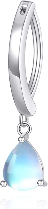 Dangle Clicker Belly Button Ring for Women Surgical Sterling Silver Belly Ring Simple Reverse Navel Rings Body Jewelry