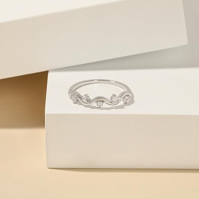Healing Is Not Linear Self Love Highs and Lows Wave Ring, Personalized Stacking Self Love Ring, Inspirational Wave Encouraged Ring Jewelry Gift for Women