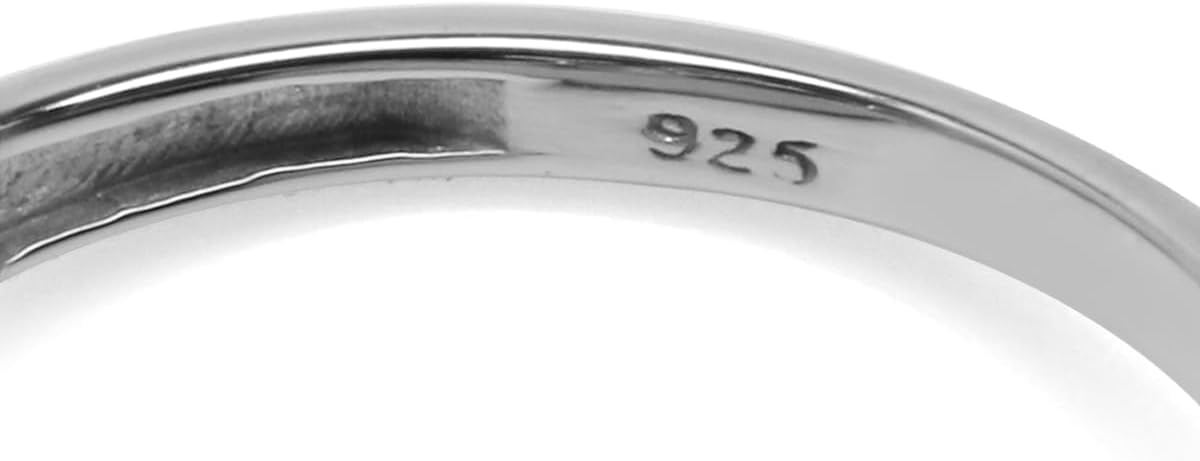 Silvershake 7x5MM Oval Shape Birthstone Gemstone White Gold Plated or 18K Yellow Gold Plated 925 Sterling Silver Triquetra Trinity Celtic Knot Solitaire Ring Jewelry for Women