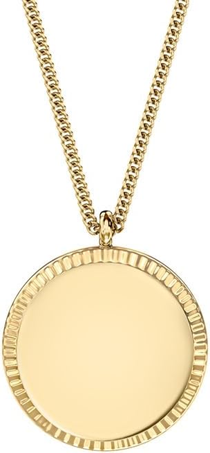 Fossil Women's Gold-Tone Stainless Steel Pendant Chain Necklace for Women