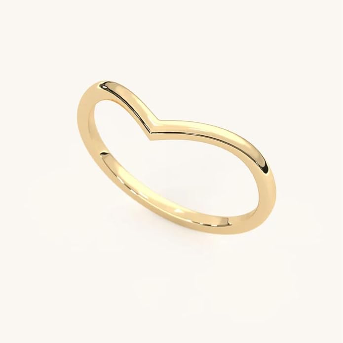 14K Gold Vermeil Ring for Women, Minimalist Stackable Band, 925 Sterling Silver Statement & Everyday Jewelry, Gifts for Women